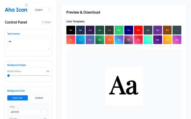 Screenshot of Aha Icon