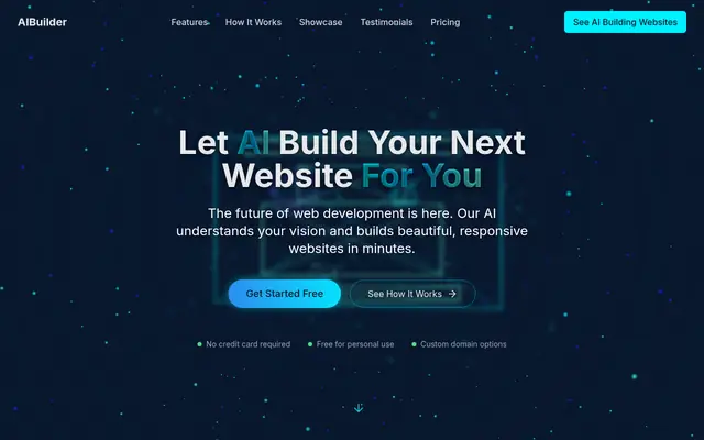 Screenshot of AIBuilder