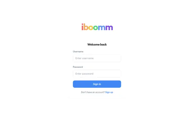 Screenshot of iboomm