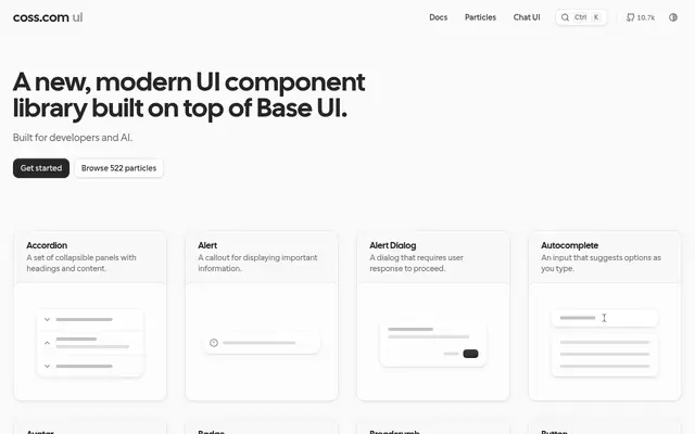Screenshot of originui.com