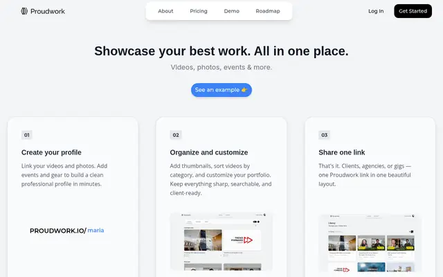 Screenshot of Proudwork.io