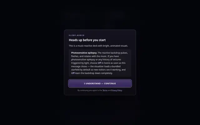 Screenshot of Slerp.audio