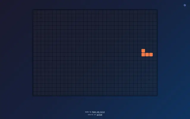 Screenshot of tetris-time.koenvangilst.nl