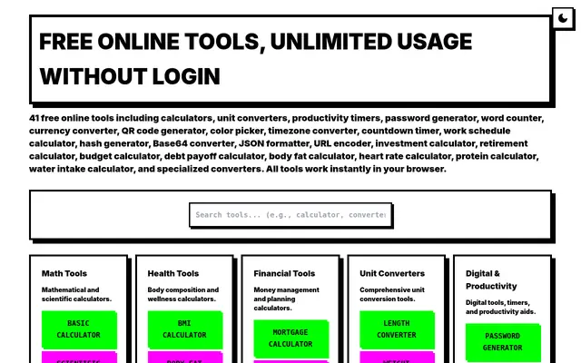 Screenshot of Ultimate Digital Toolbox